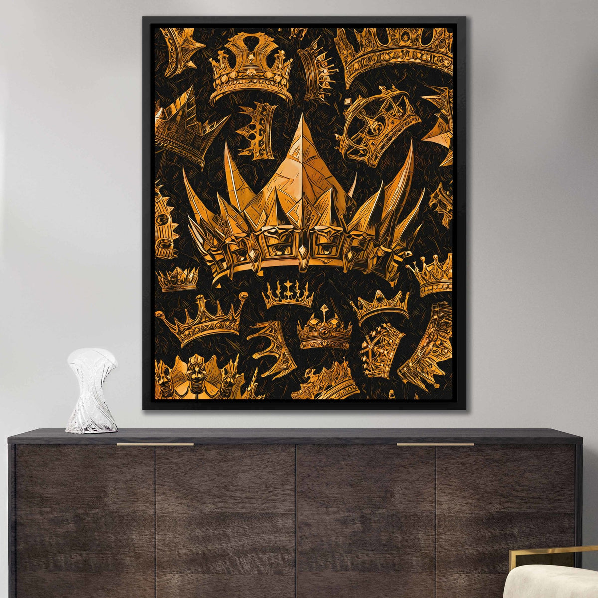 Gold Crowns - Thedopeart Canvas