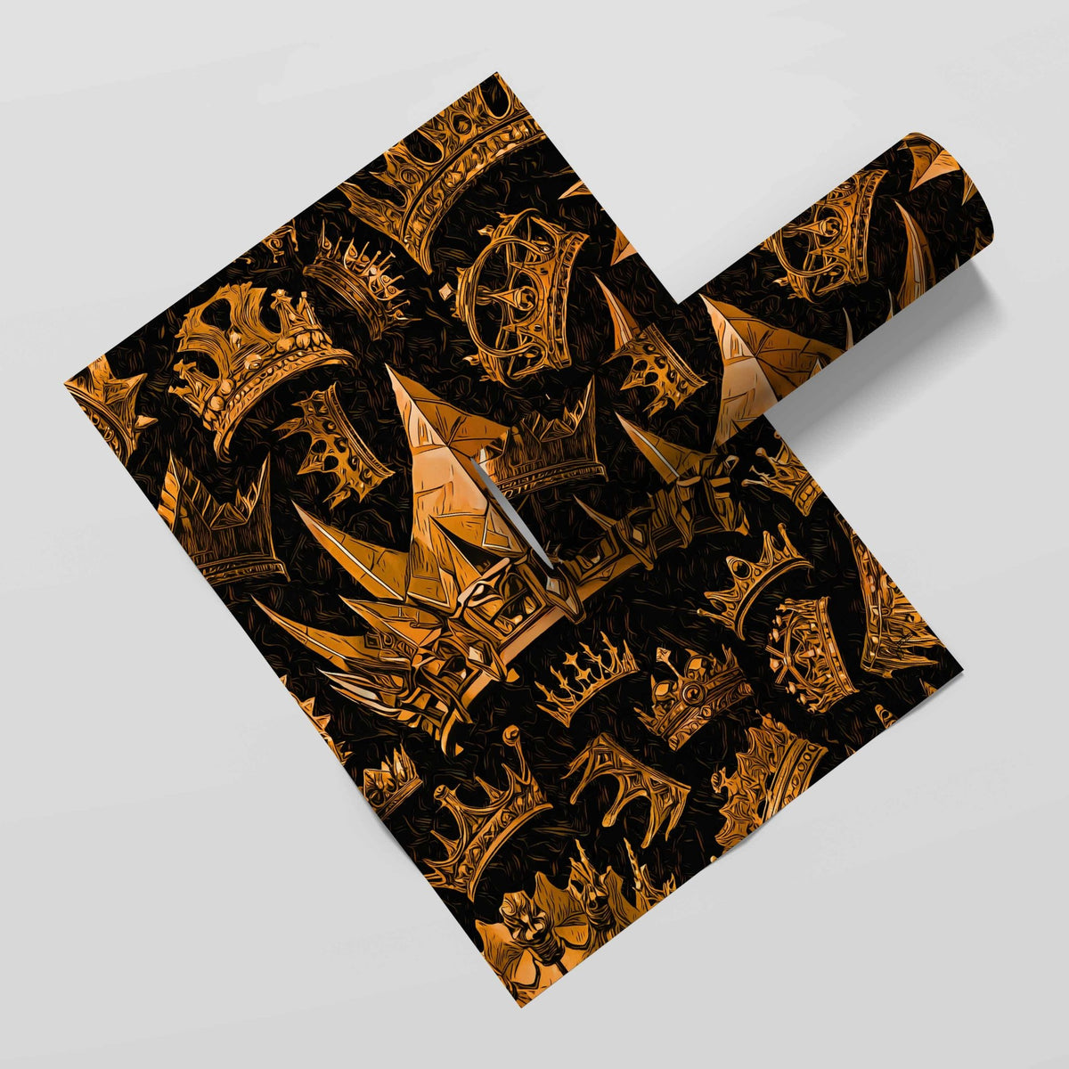 Gold Crowns Semi-gloss Print - Thedopeart Prints
