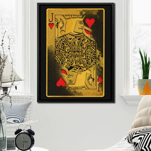 Gold Jack of Hearts - Thedopeart Canvas