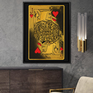 Gold Jack of Hearts - Thedopeart Canvas