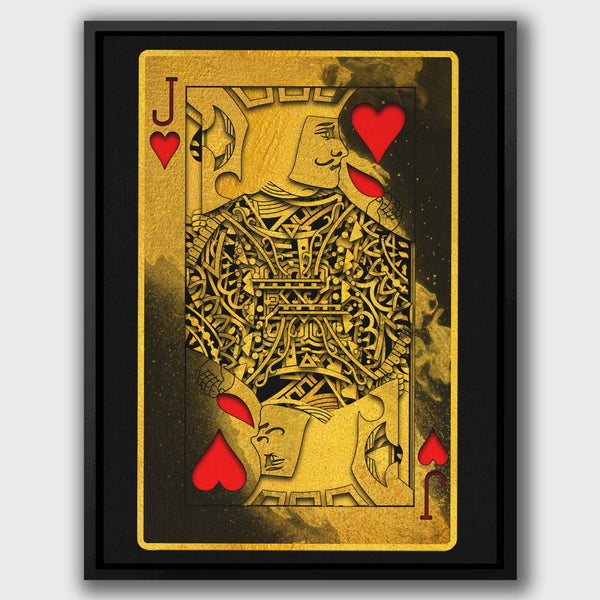 Gold Jack of Hearts - Thedopeart Canvas