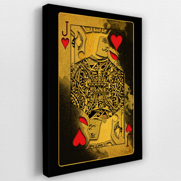 Gold Jack of Hearts - Thedopeart Canvas