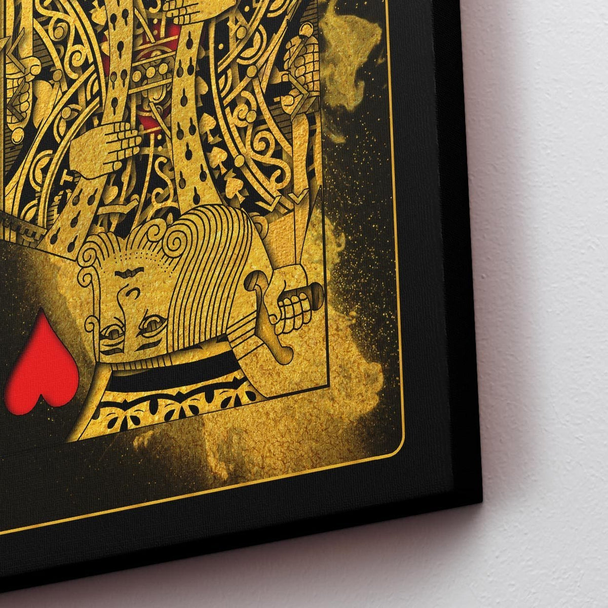 Gold King of Hearts - Thedopeart Canvas