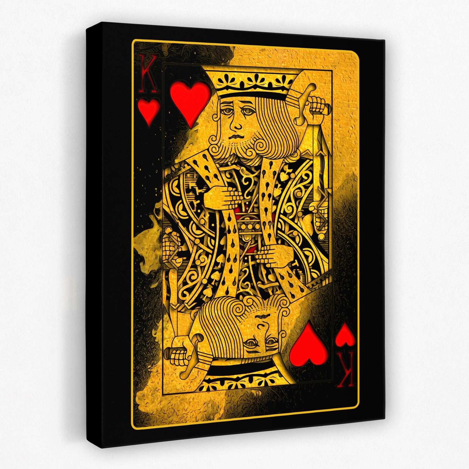 Gold King of Hearts - Thedopeart Canvas