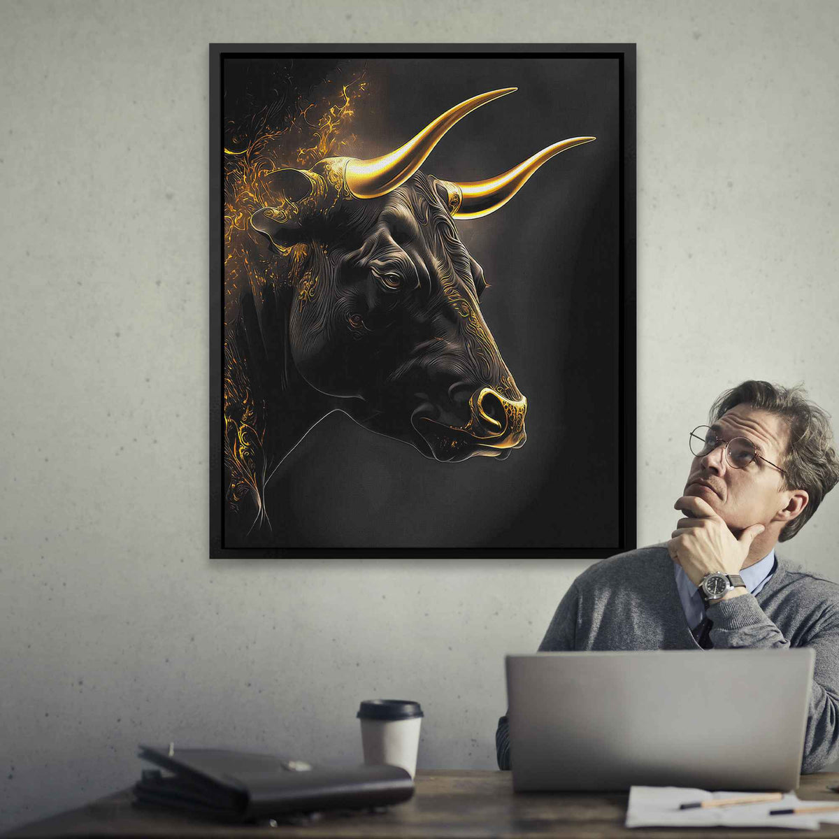 Golden Bull - Thedopeart