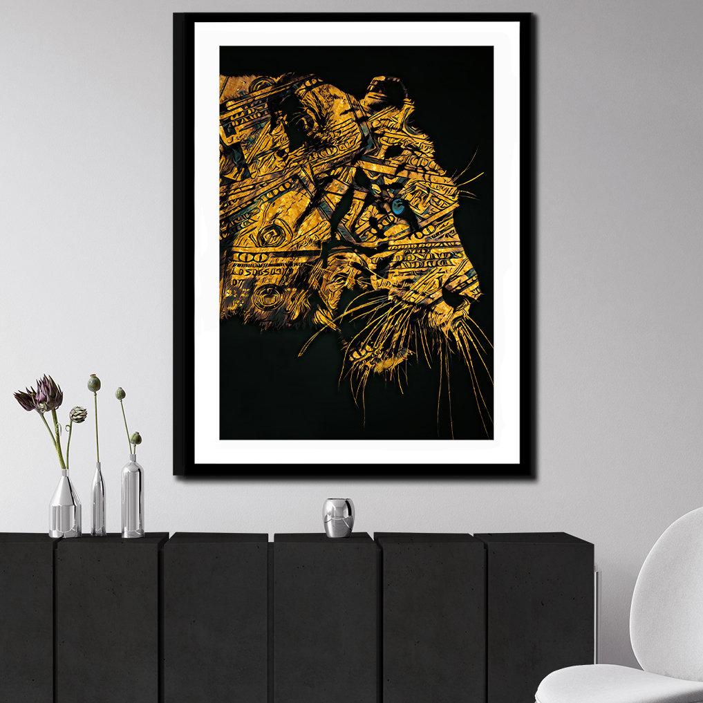 Golden Hype Beast Semi-gloss Print - Thedopeart Prints