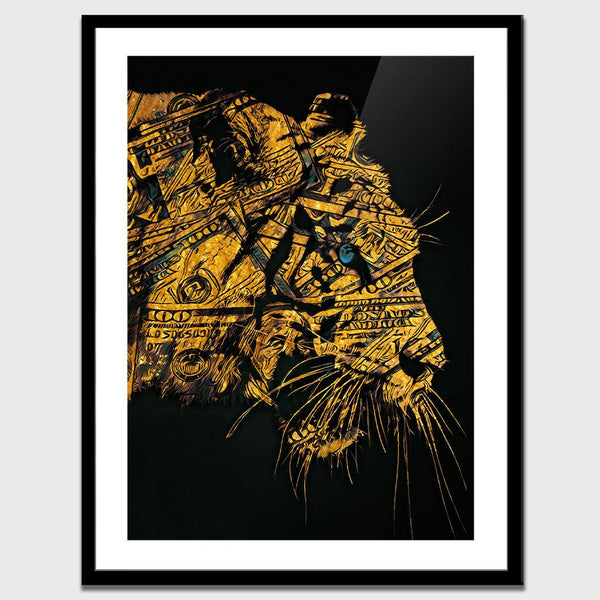 Golden Hype Beast Semi-gloss Print - Thedopeart Prints