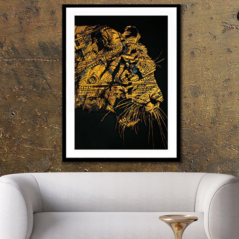 Golden Hype Beast Semi-gloss Print - Thedopeart Prints