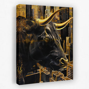 Golden Money Bull - Thedopeart