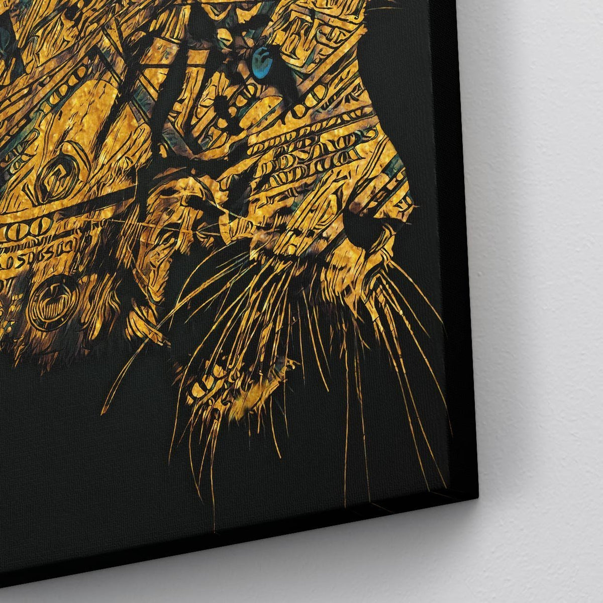 Golden Tiger Hype Beast - Thedopeart Canvas