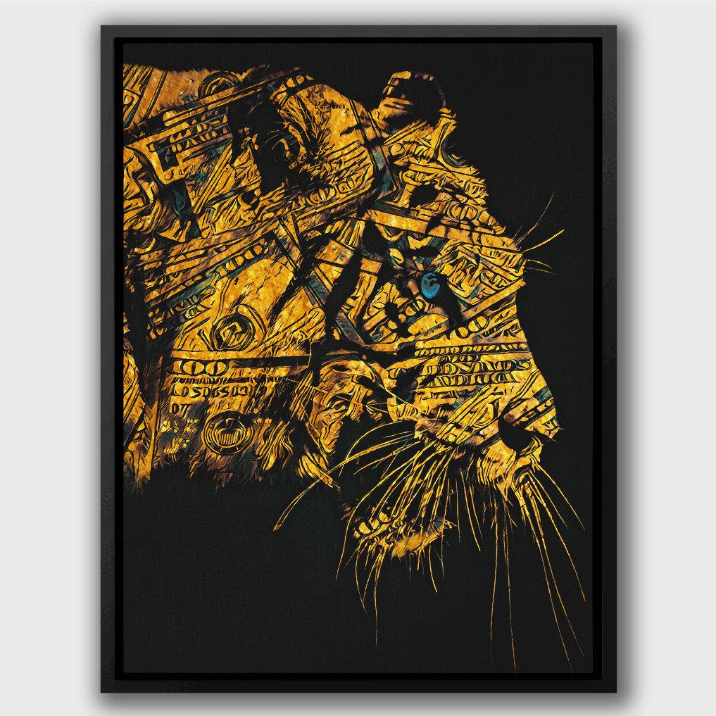 Golden Tiger Hype Beast - Thedopeart Canvas