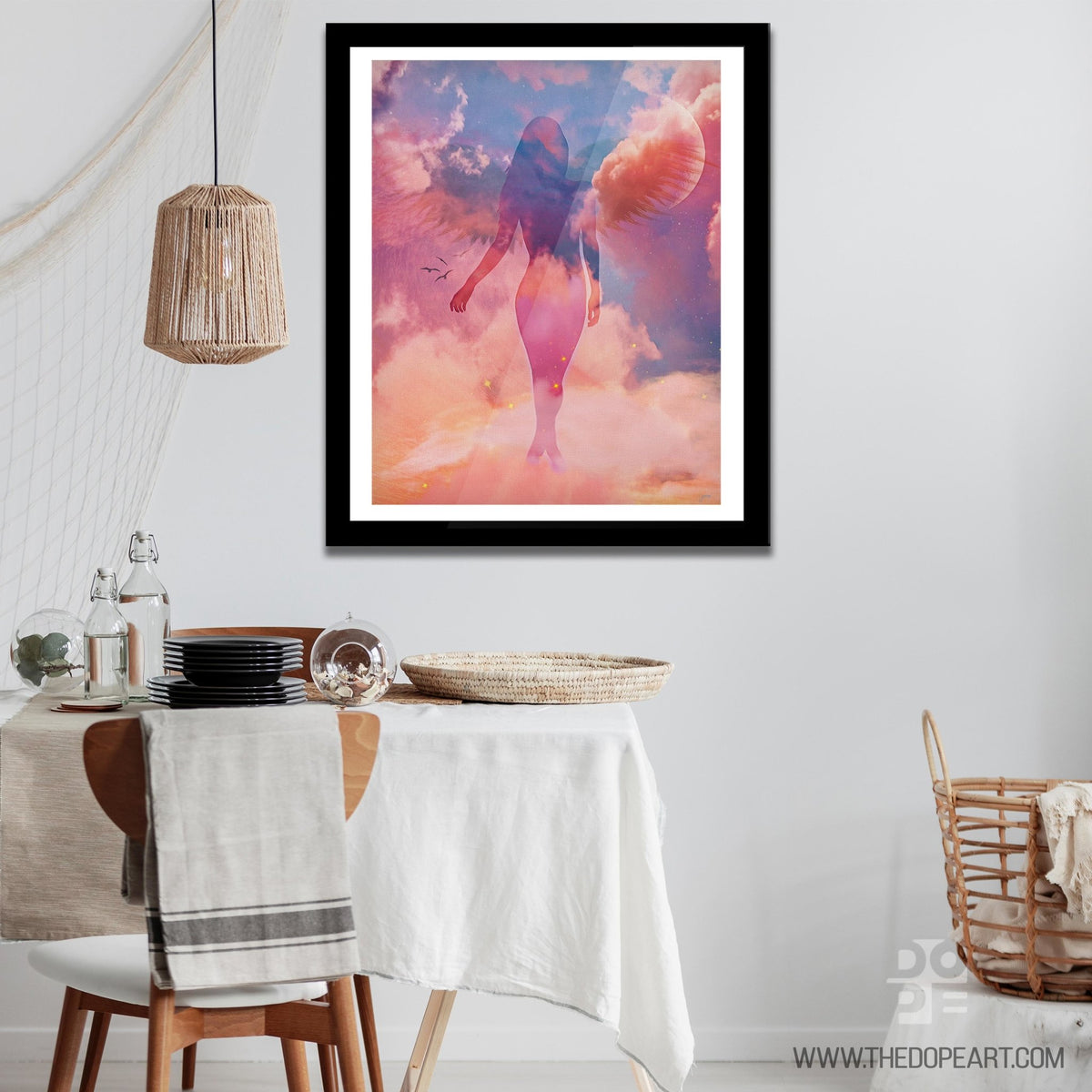 Guardian Angel Semi-gloss Print - Thedopeart Prints