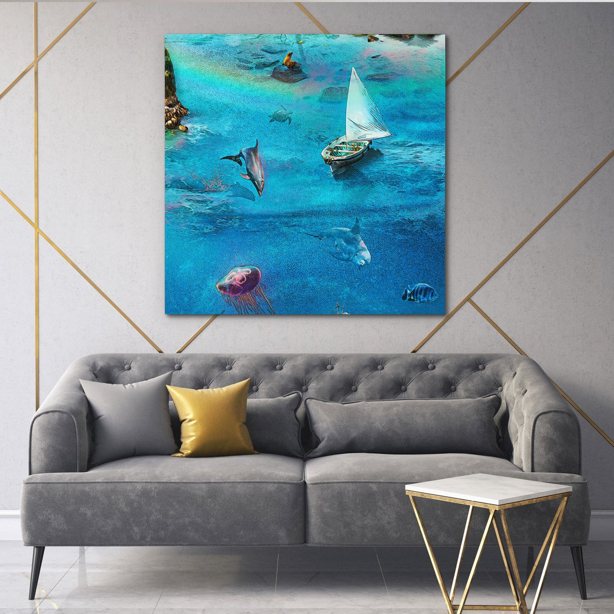 Isle of Azul [B3] - Thedopeart Canvas