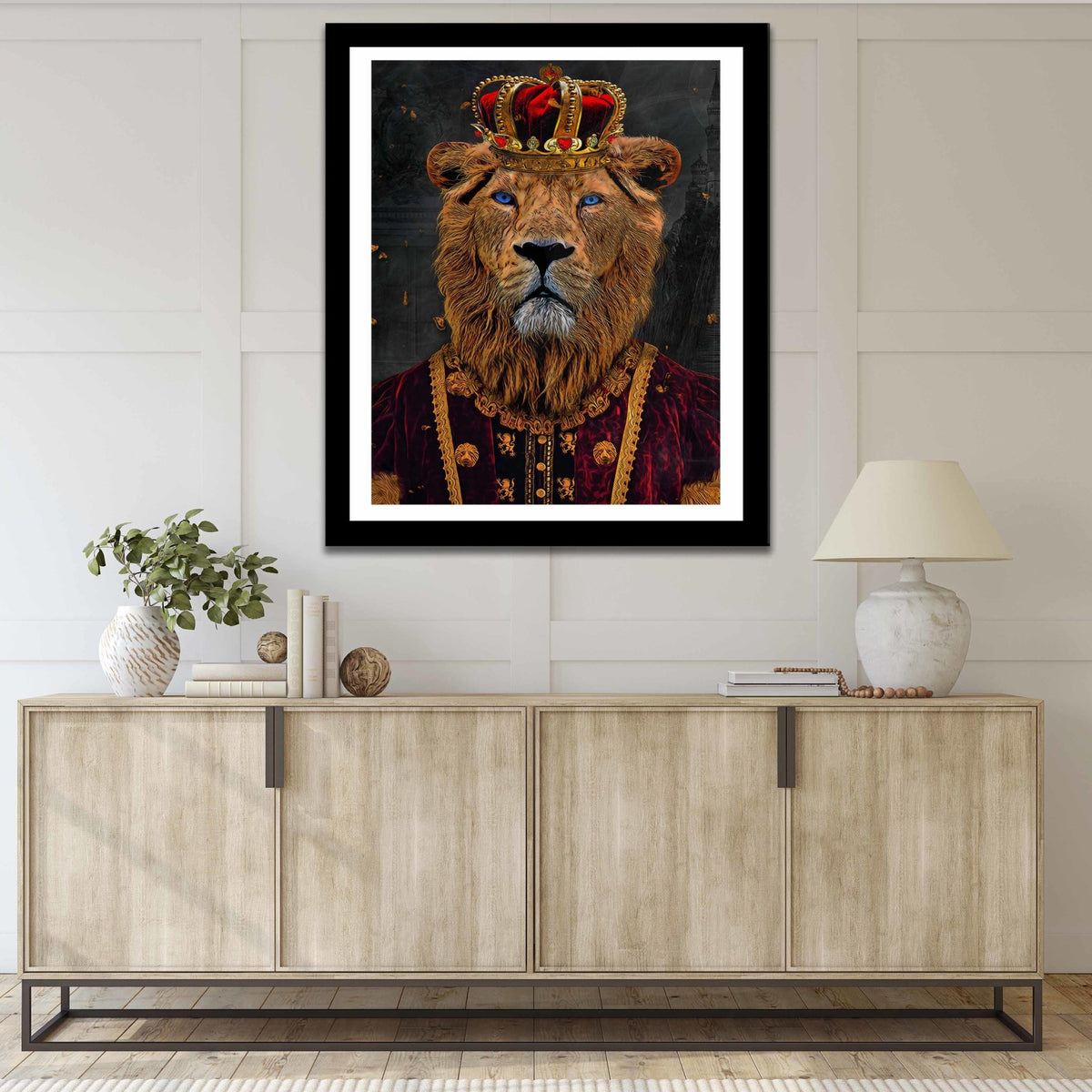 King of Lions Semi-gloss Print - Thedopeart Prints