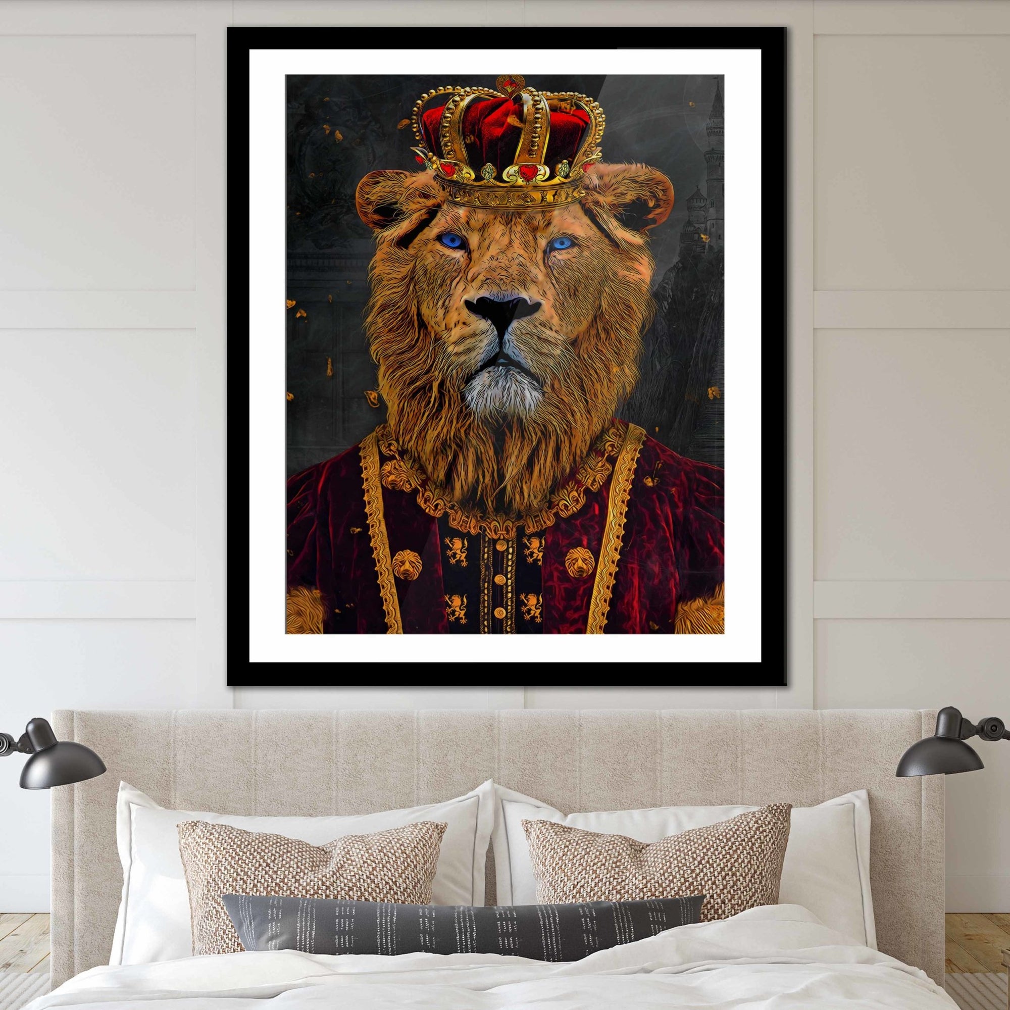 King of Lions Semi-gloss Print - Thedopeart Prints