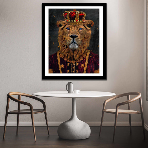 King of Lions Semi-gloss Print - Thedopeart Prints