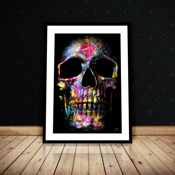Pink $kull Semi-gloss Print - Thedopeart Prints