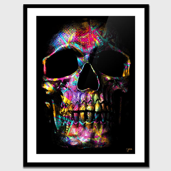 Pink $kull Semi-gloss Print - Thedopeart Prints