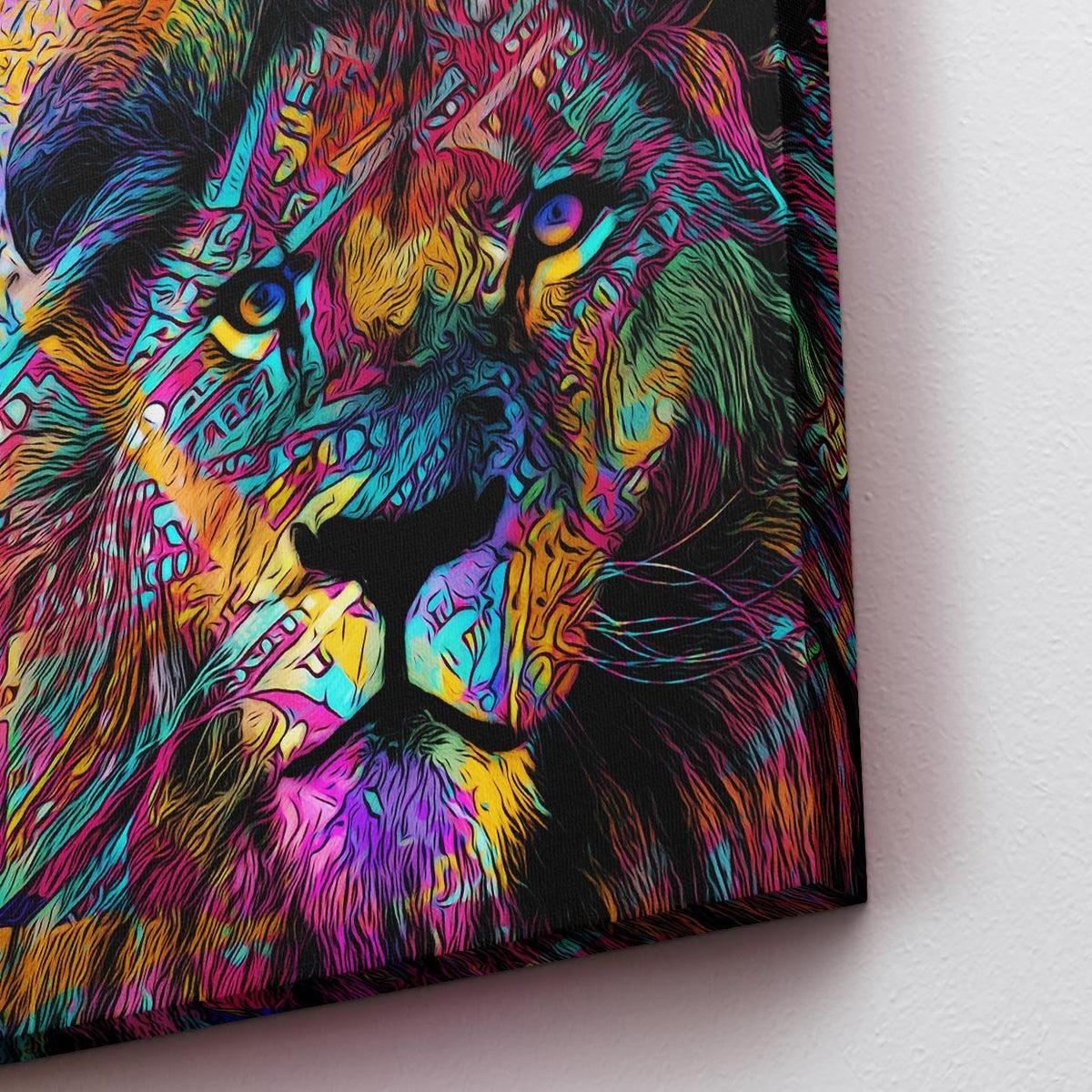 Money Lion - Hundred Dollar Bill Art - Lion Wall Art Print - Thedopeart