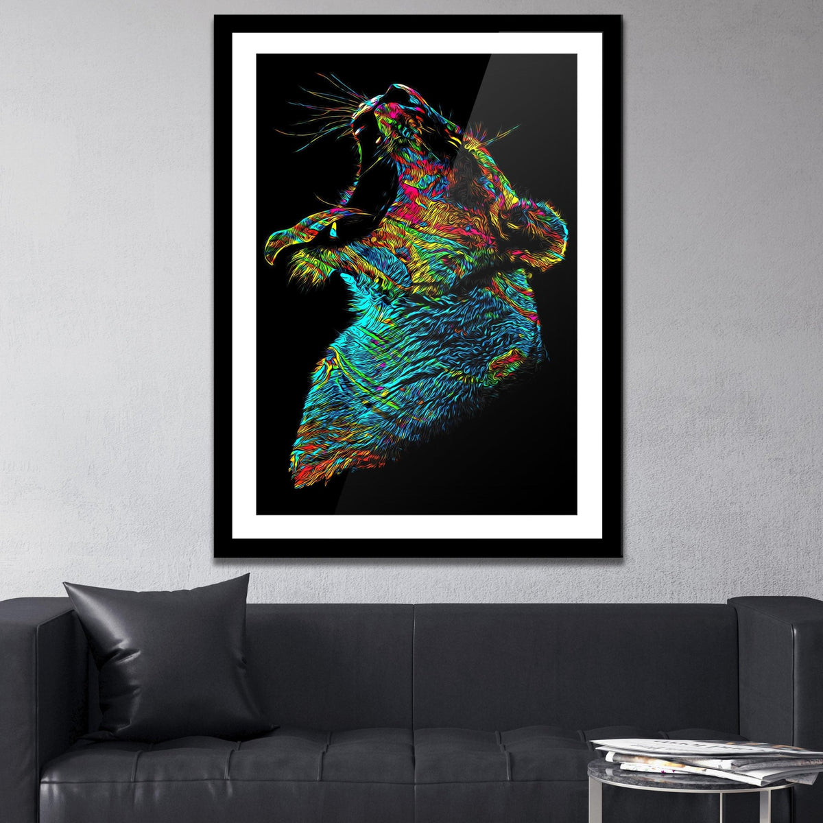 Lioness Awakening Semi-gloss Print - Thedopeart Prints