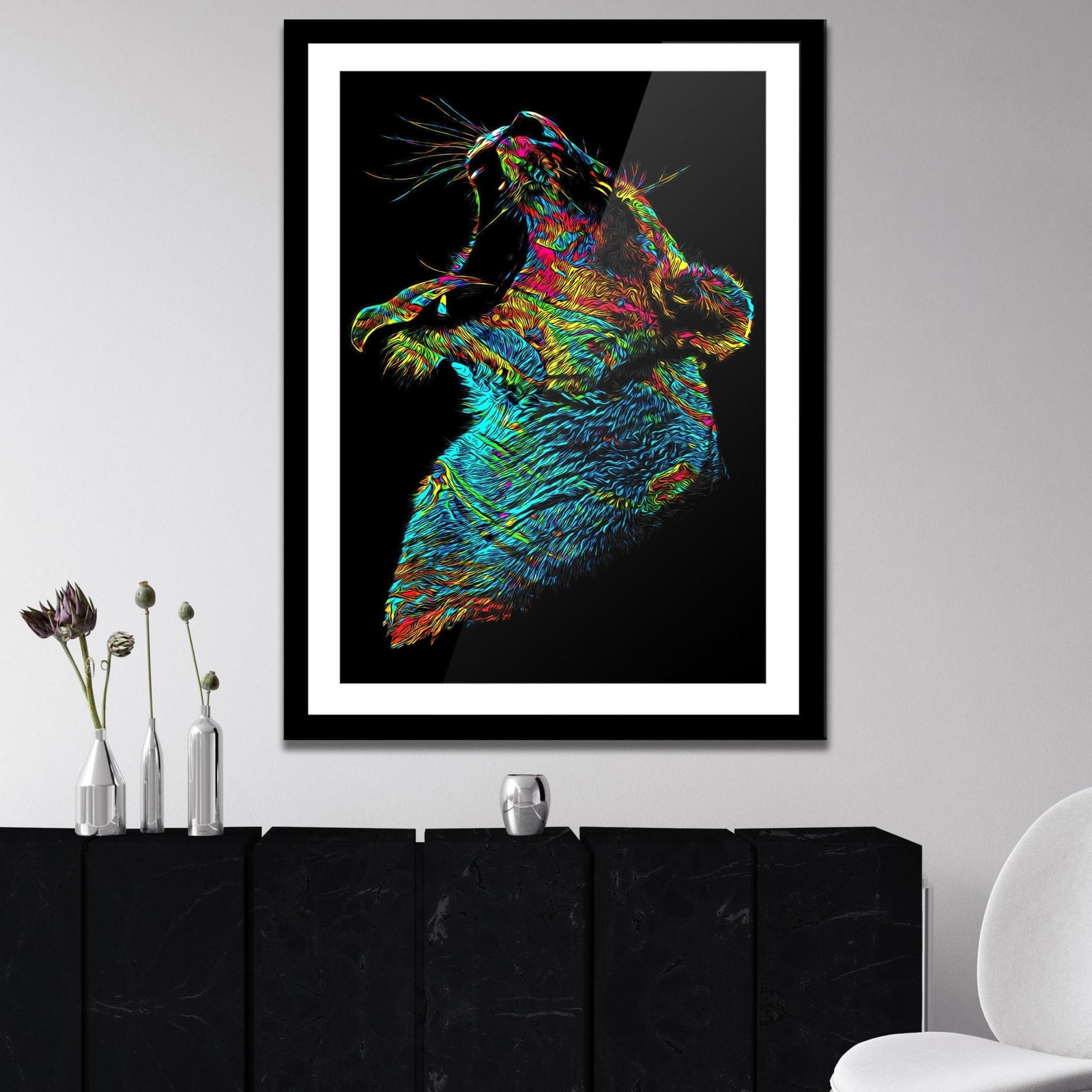 Lioness Awakening Semi-gloss Print - Thedopeart Prints