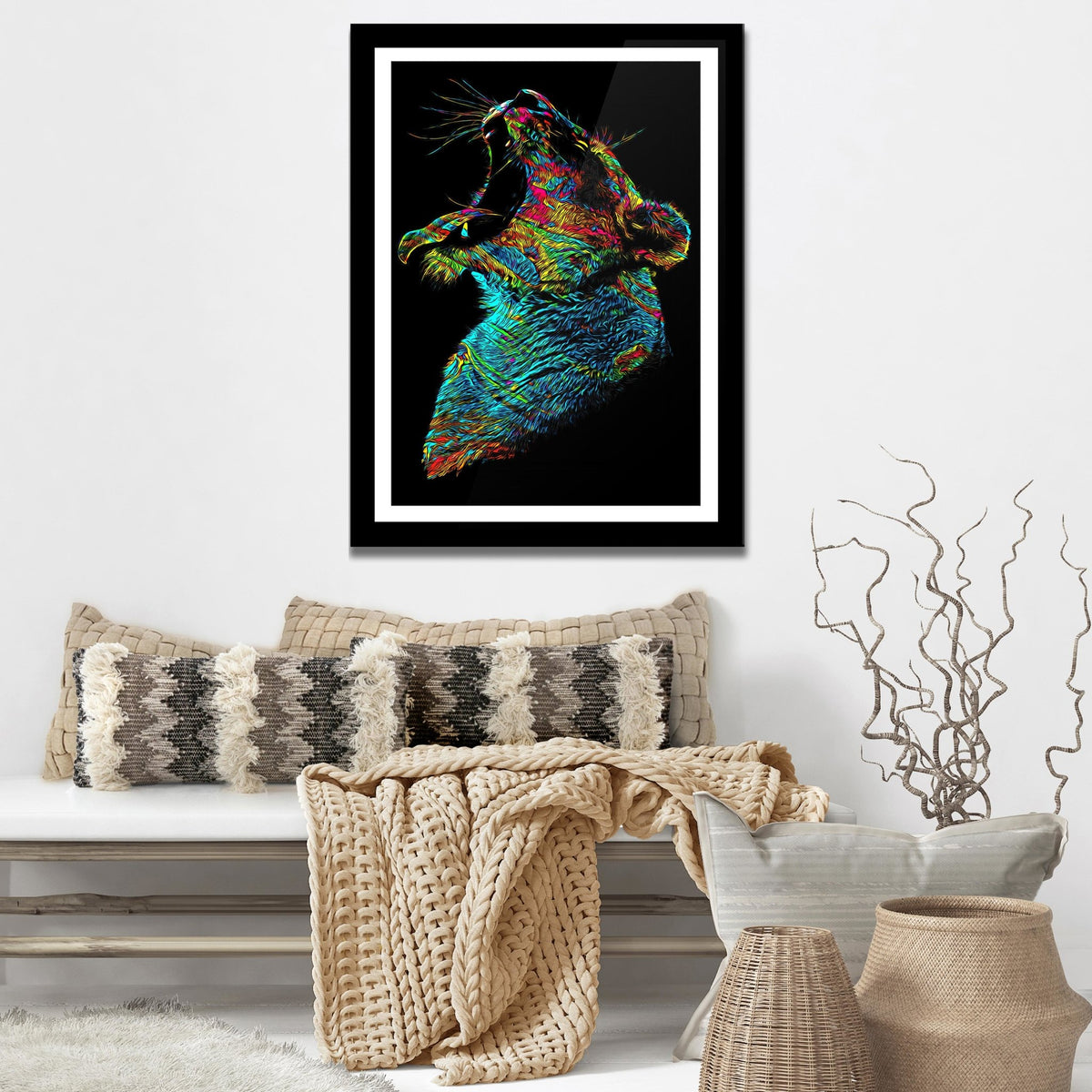 Lioness Awakening Semi-gloss Print - Thedopeart Prints