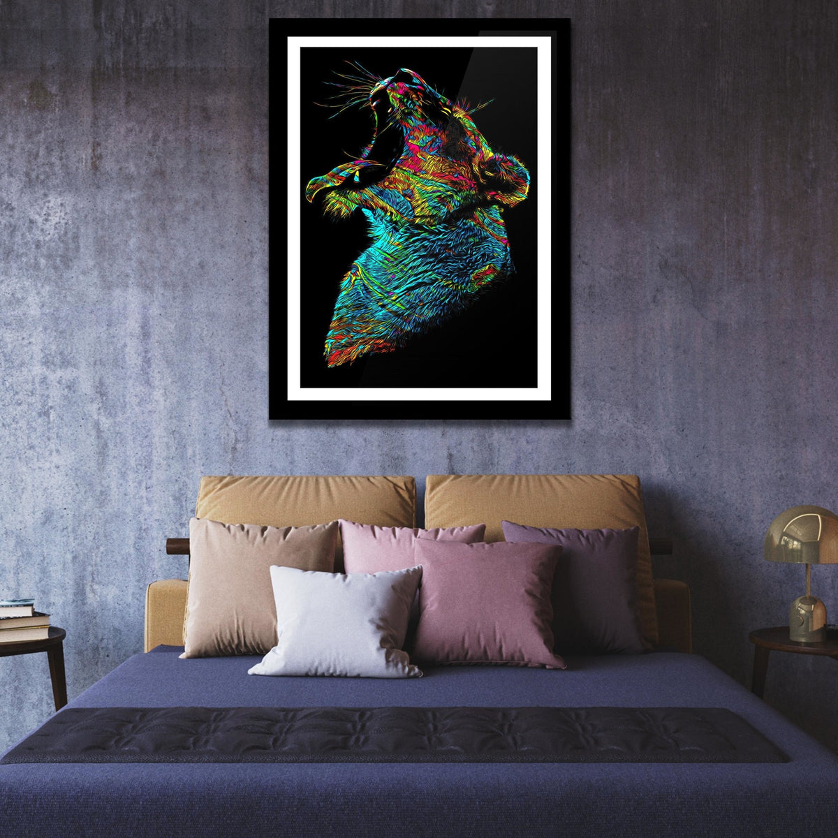 Lioness Awakening Semi-gloss Print - Thedopeart Prints