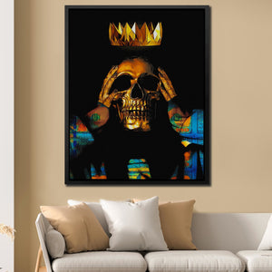 Midas Touch Skull King - Thedopeart Canvas
