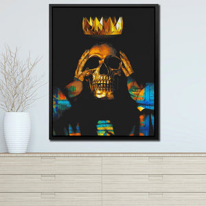 Midas Touch Skull King - Thedopeart Canvas