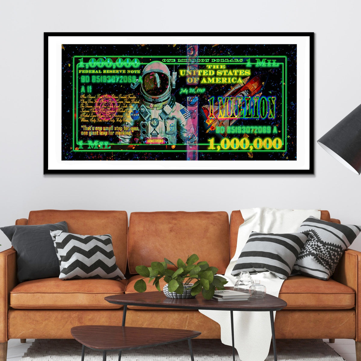 Million Dollar Bill Semi-gloss Print - Thedopeart Prints