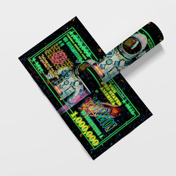 Million Dollar Bill Semi-gloss Print - Thedopeart Prints