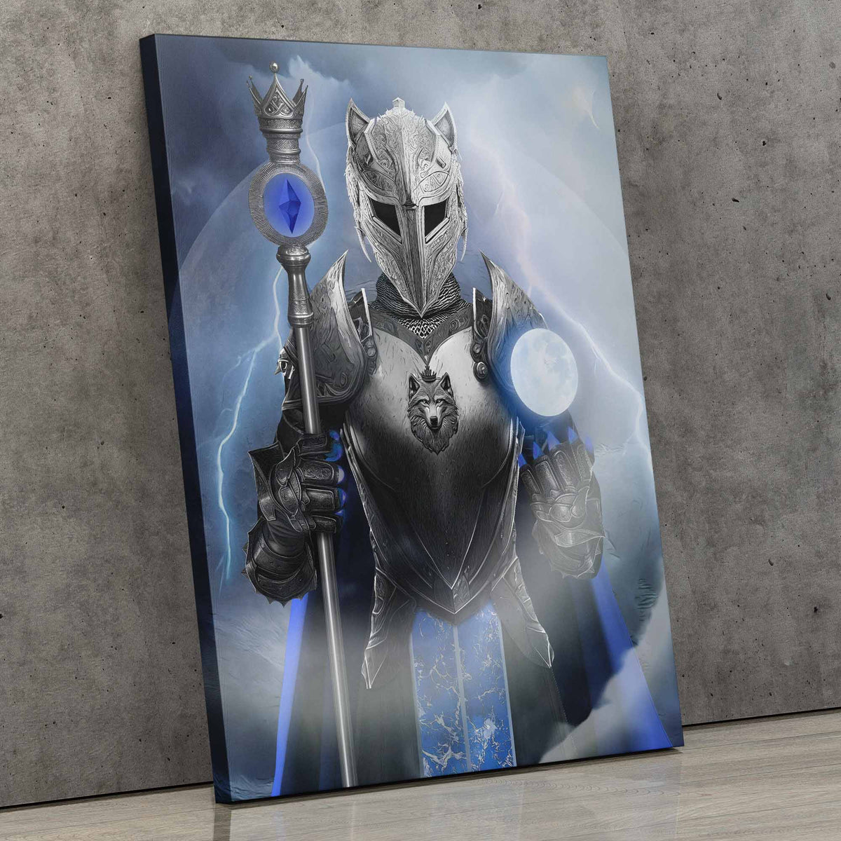 Moon Wolf Guardian - Thedopeart Canvas