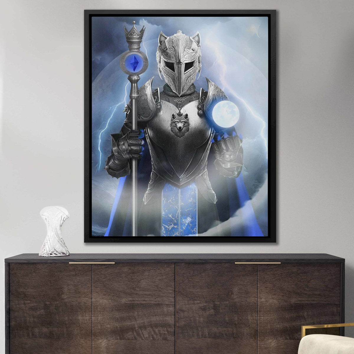 Moon Wolf Guardian - Thedopeart Canvas
