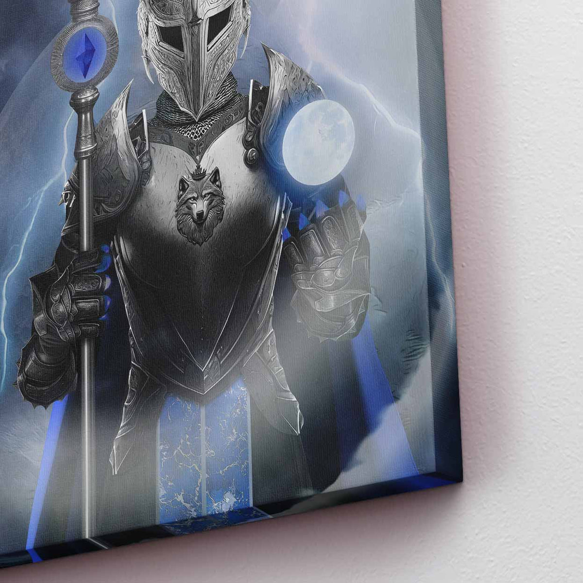 Moon Wolf Guardian - Thedopeart Canvas