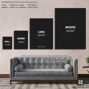 Never Stop Hustling - Thedopeart Canvas