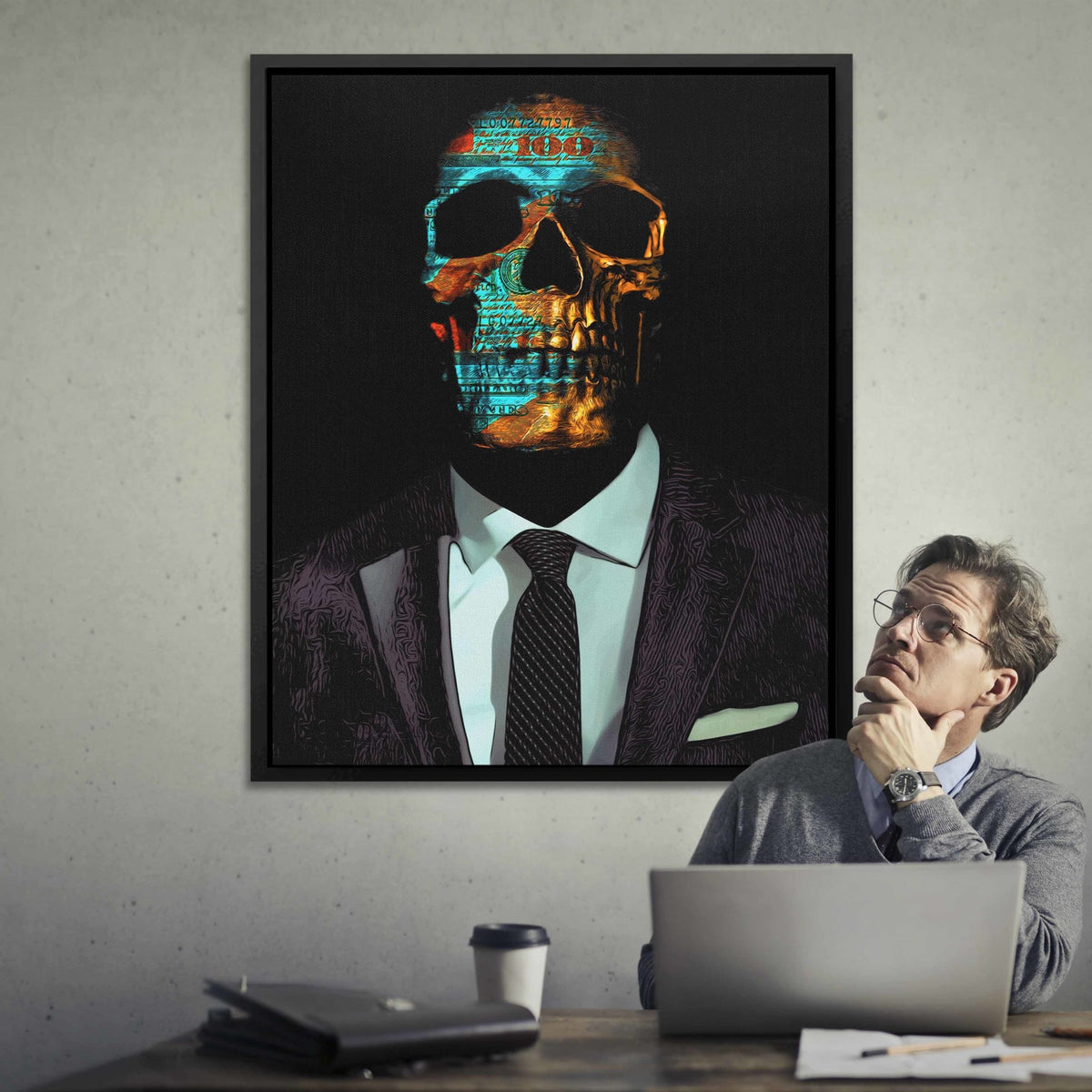 Never Stop Hustling - Thedopeart Canvas