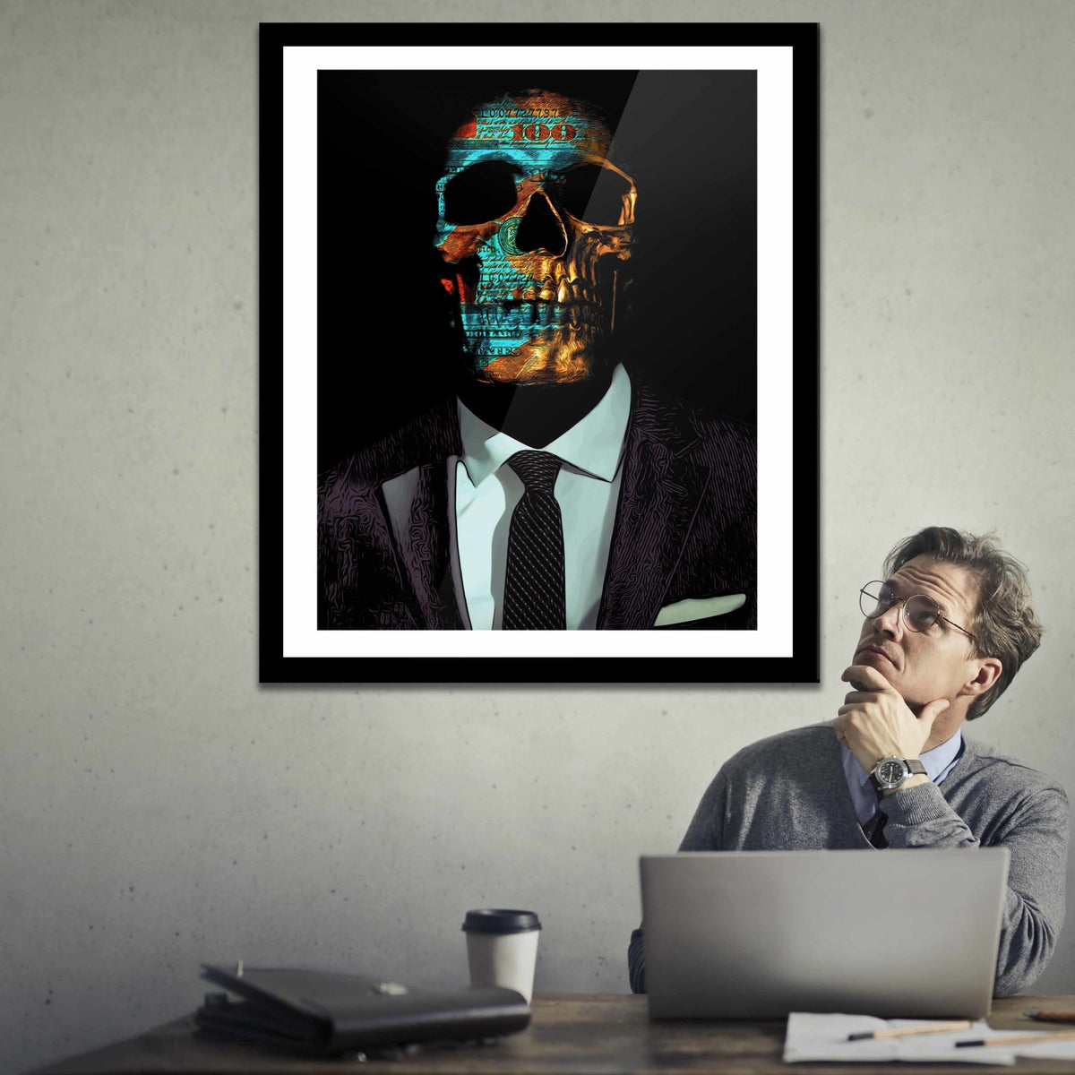 Never Stop Hustling Semi-gloss Print - Thedopeart Prints