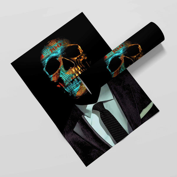 Never Stop Hustling Semi-gloss Print - Thedopeart Prints