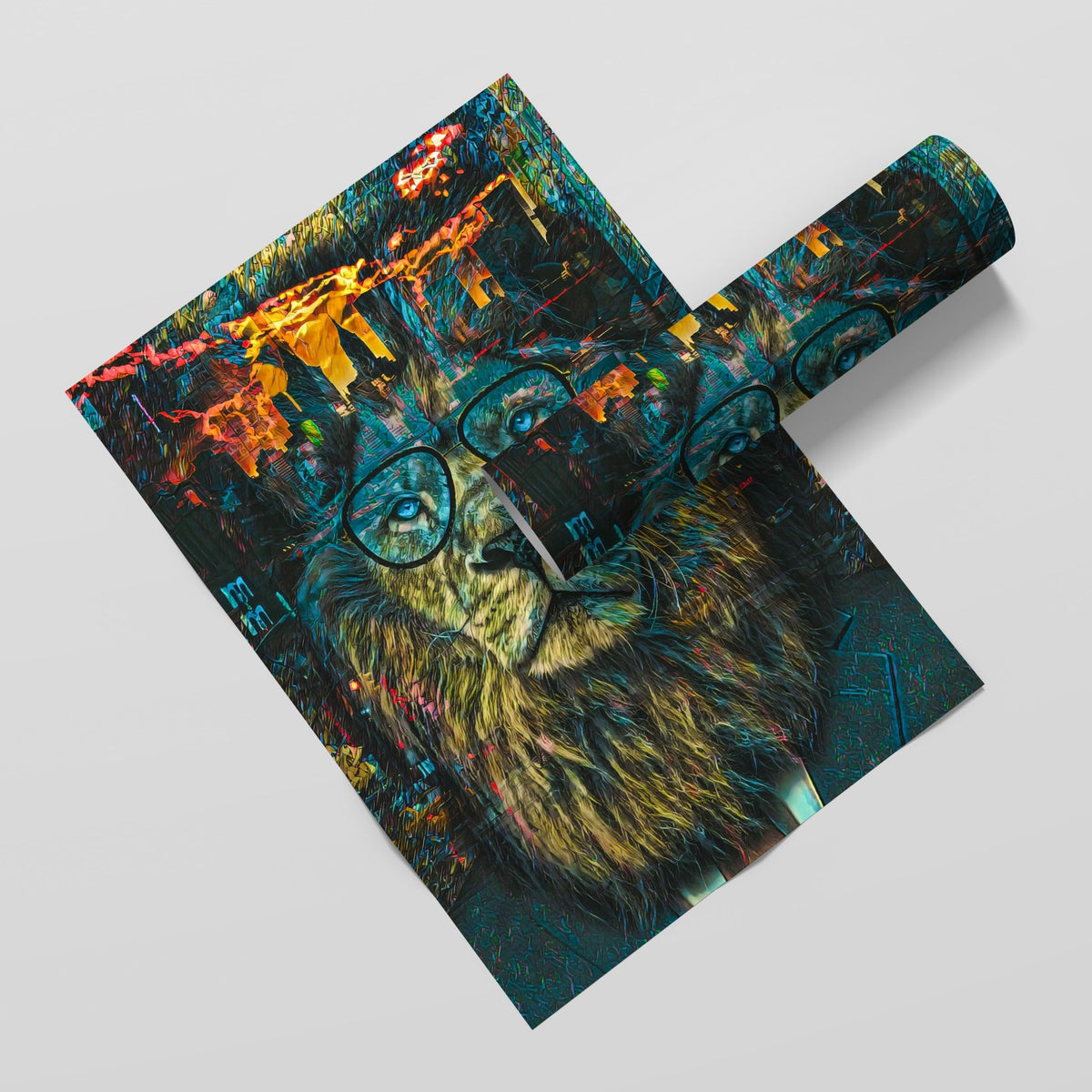 NYC Business Lion Semi-gloss Print - Thedopeart Prints