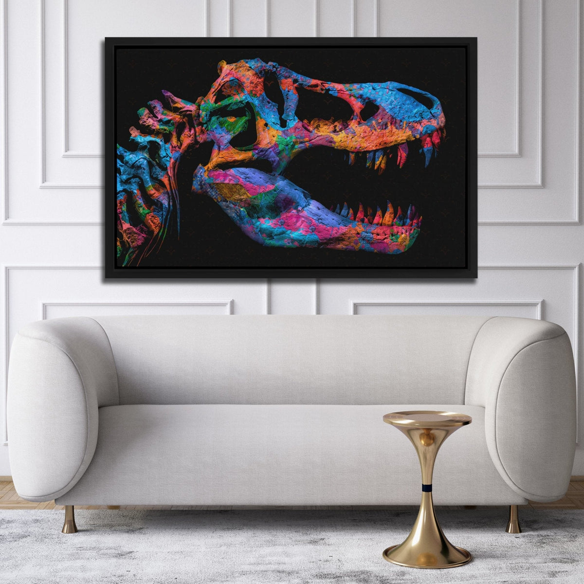 Painted T-Rex - Thedopeart Canvas