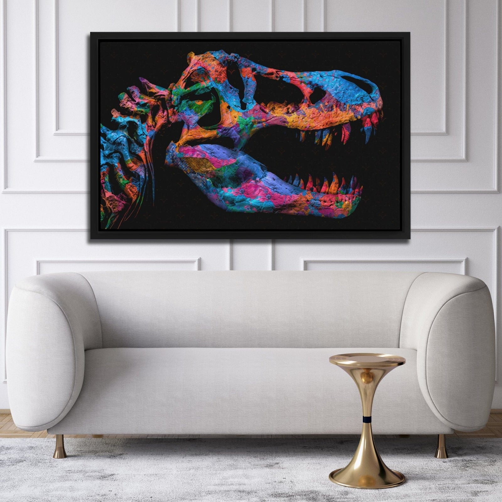 Painted T-Rex - Thedopeart Canvas