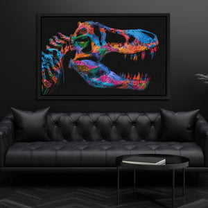Painted T-Rex - Thedopeart Canvas