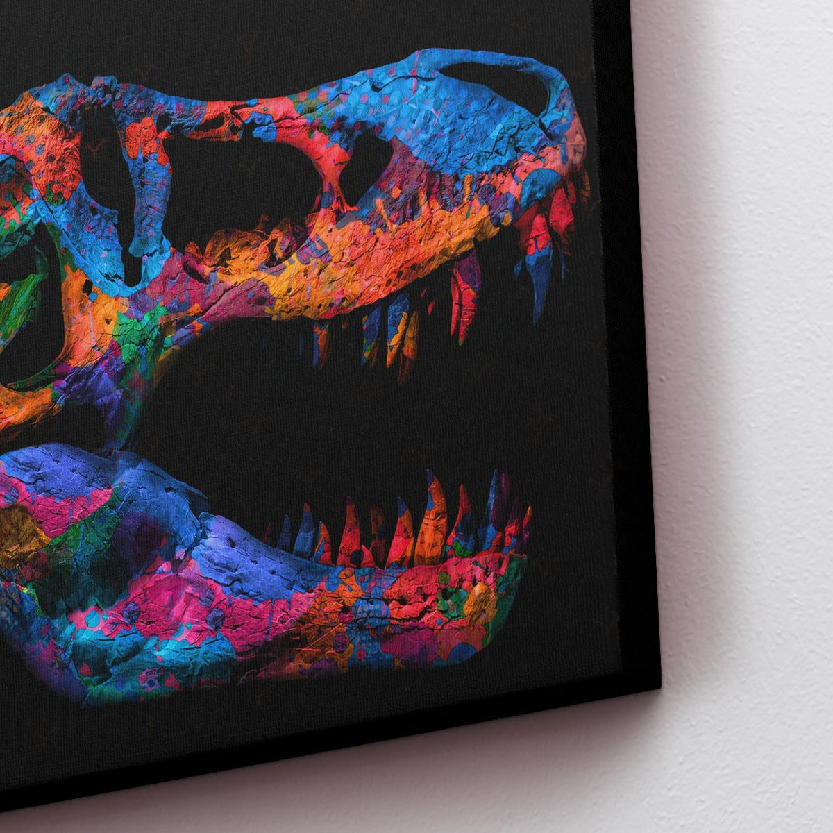 Painted T-Rex - Thedopeart Canvas