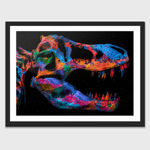 Painted T-Rex Semi-gloss Print - Thedopeart Prints