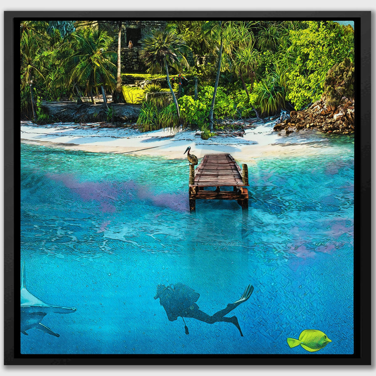 Paradise Island 3 Piece Set [B1-B3] - Thedopeart Canvas