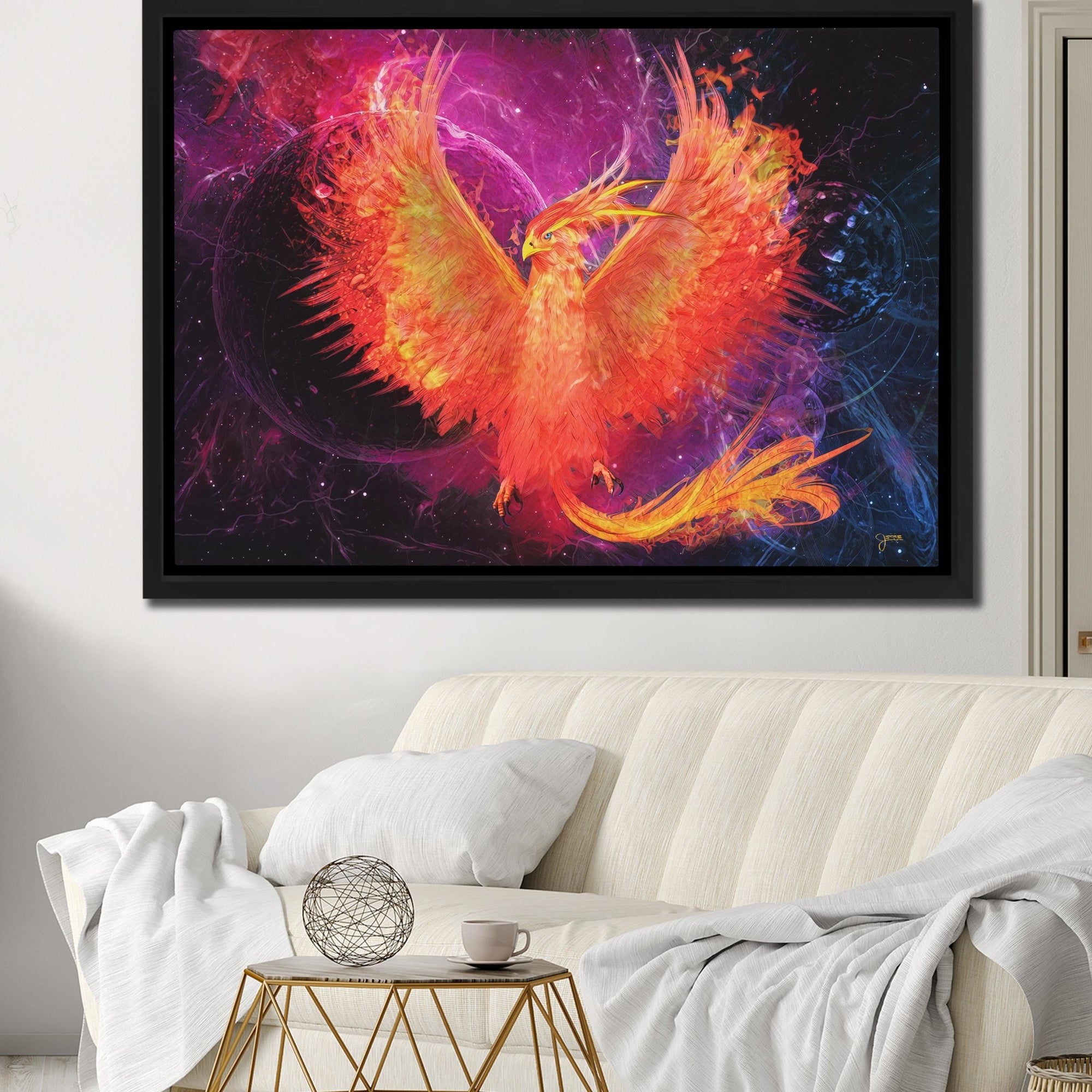 Phoenix Rebirth - Thedopeart Canvas