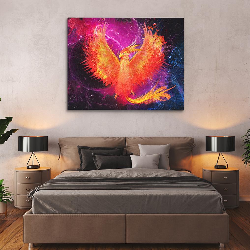 Phoenix Rebirth - Thedopeart Canvas