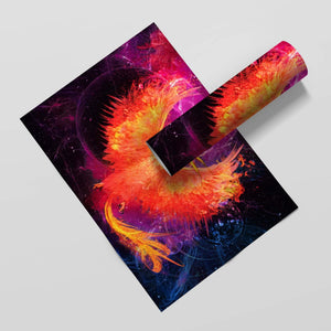 Phoenix Rebirth Semi-gloss Print - Thedopeart Prints