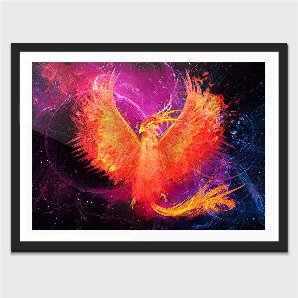 Phoenix Rebirth Semi-gloss Print - Thedopeart Prints