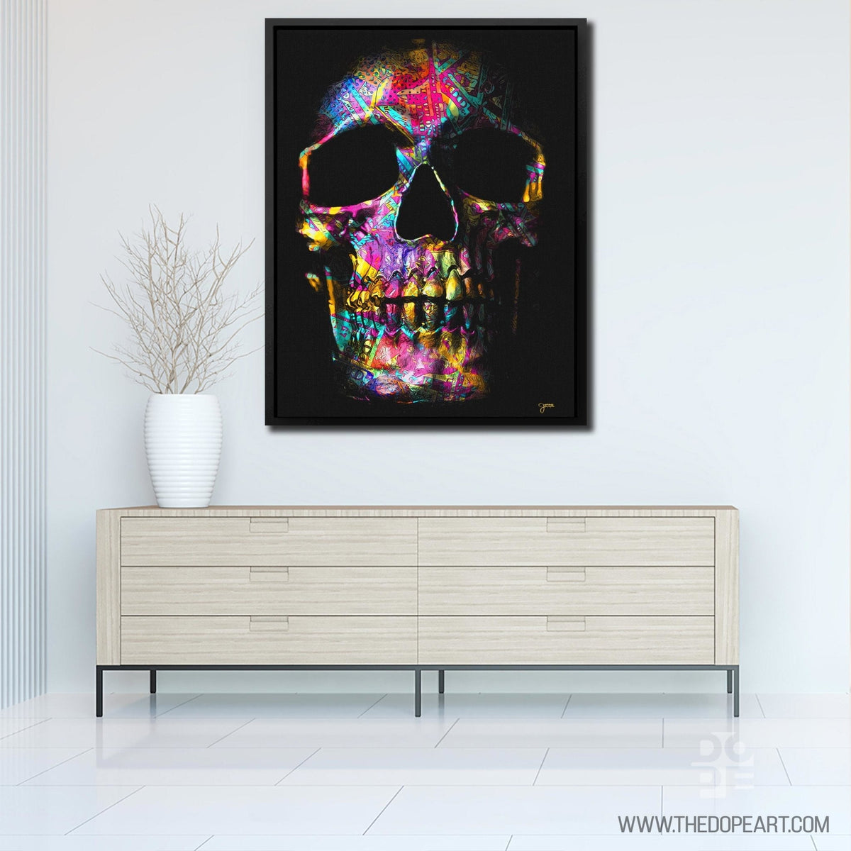 Pink $kull - Thedopeart Canvas